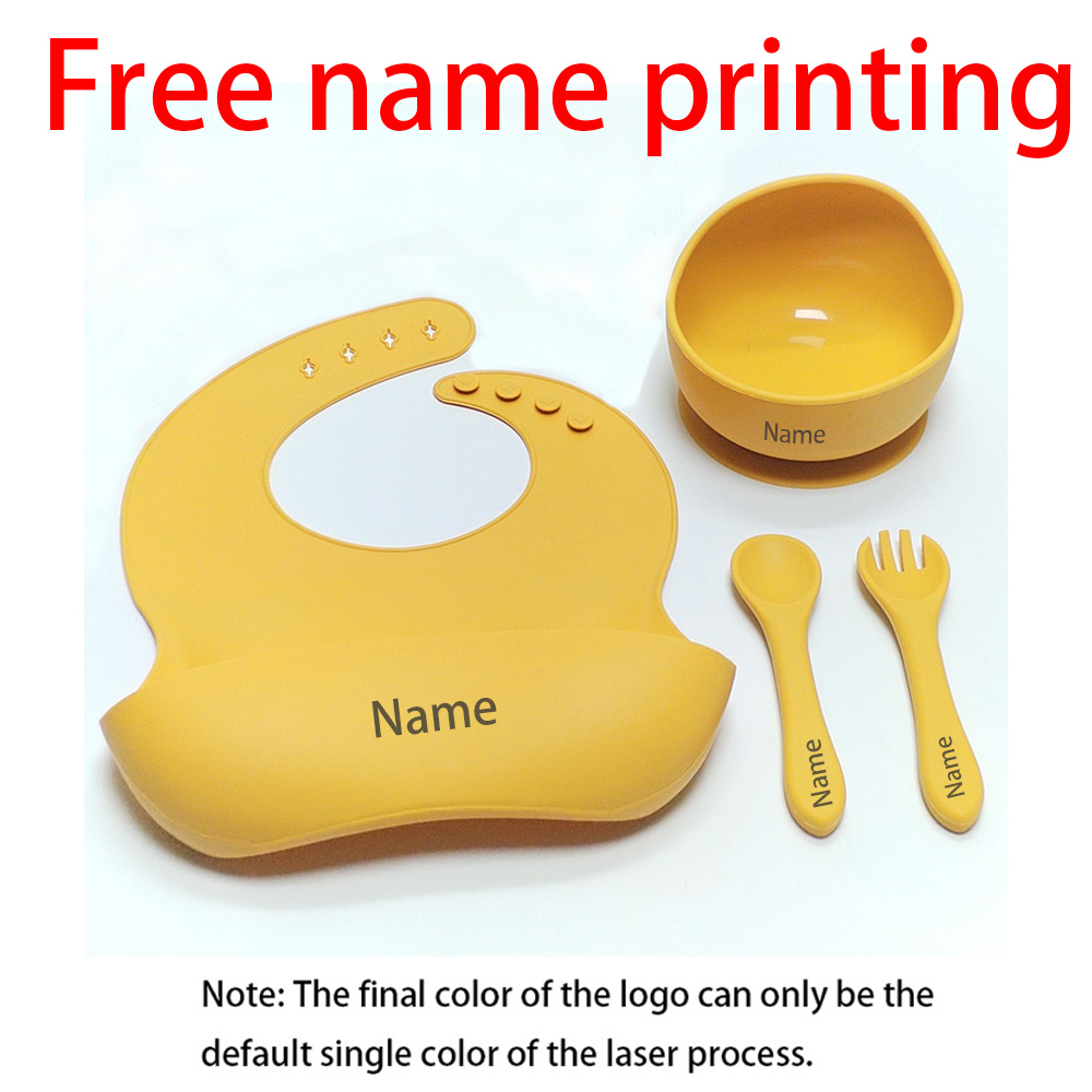 Baby Food Kit - Free Name Printing Children's Meal Bowl