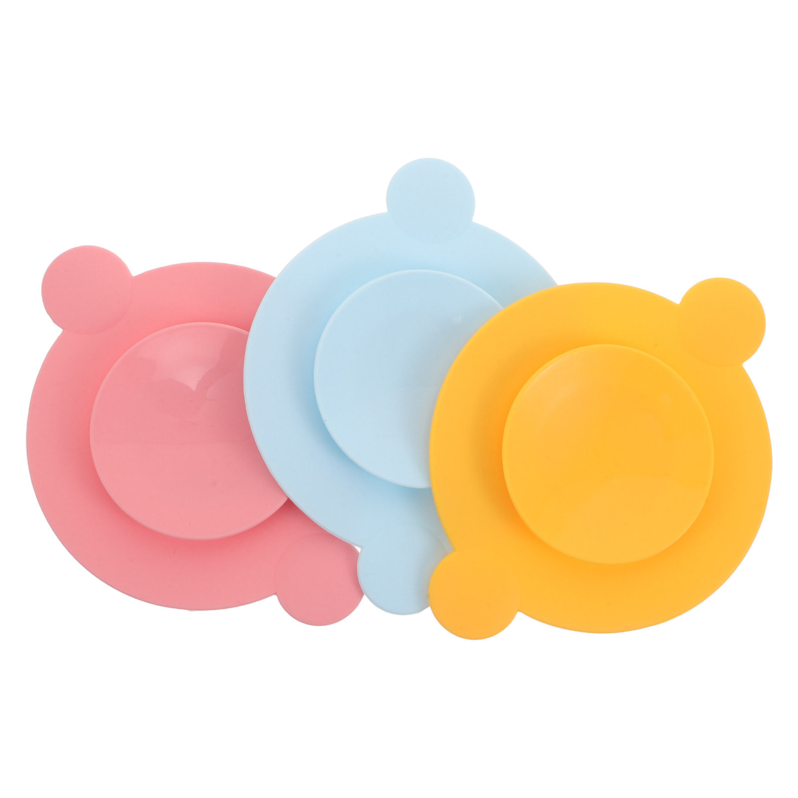Plate Suction Toddler - 3Pcs Silicone Suction Plate Pads Double