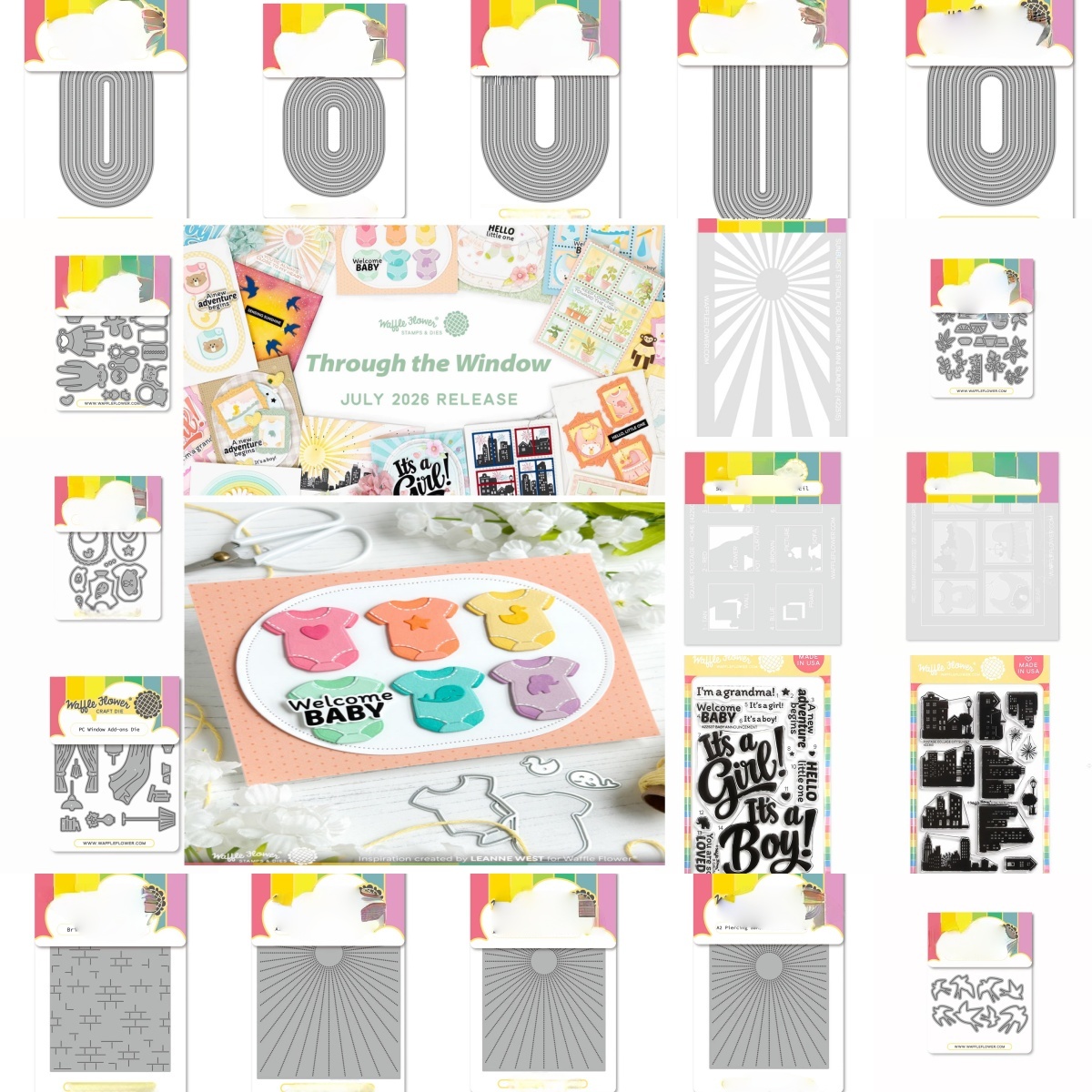 Baby Food Bag - July 2026 Windows Postage Collage Baby