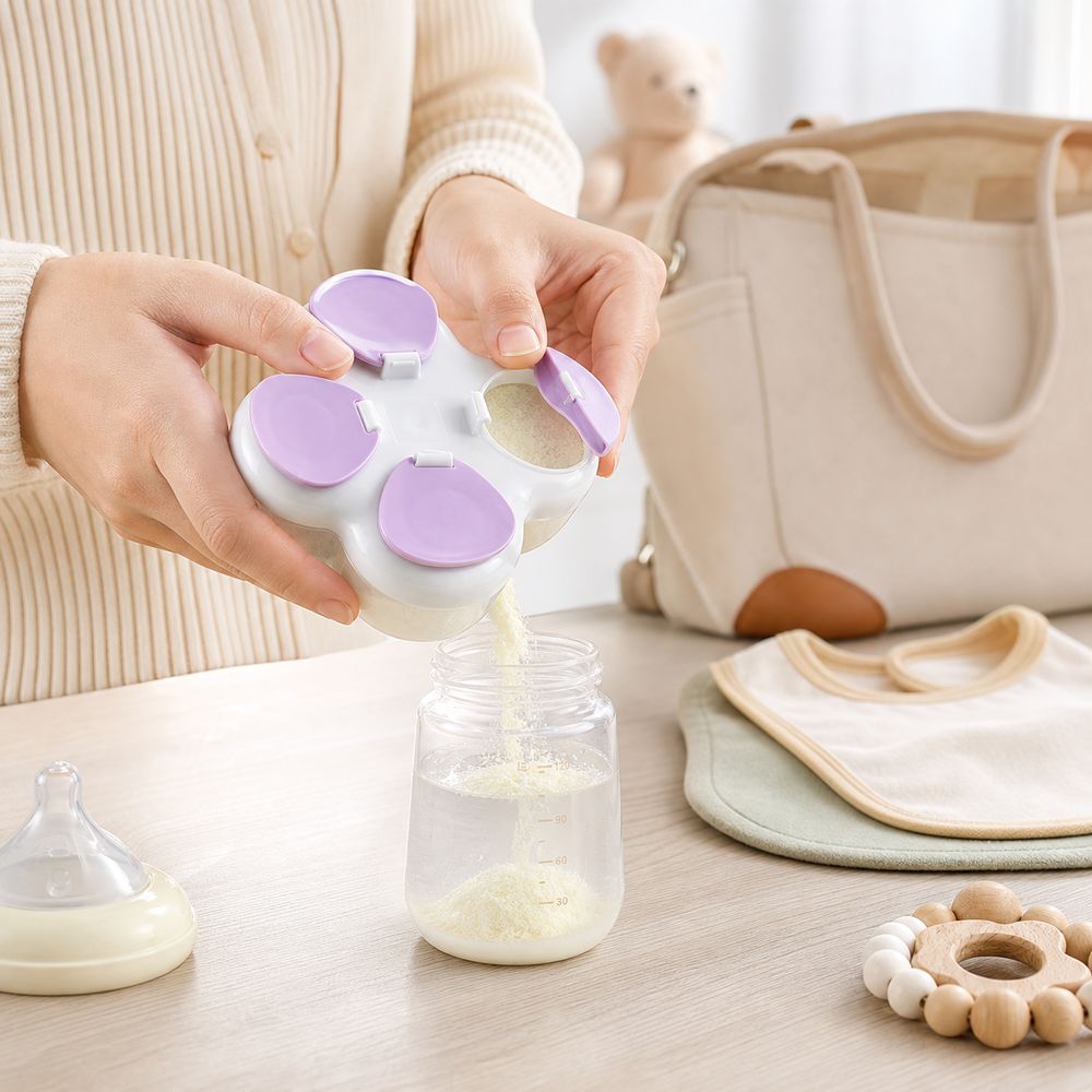 Baby Food Bag - Partitioned Formula Dispenser 720ml 4 Compartments