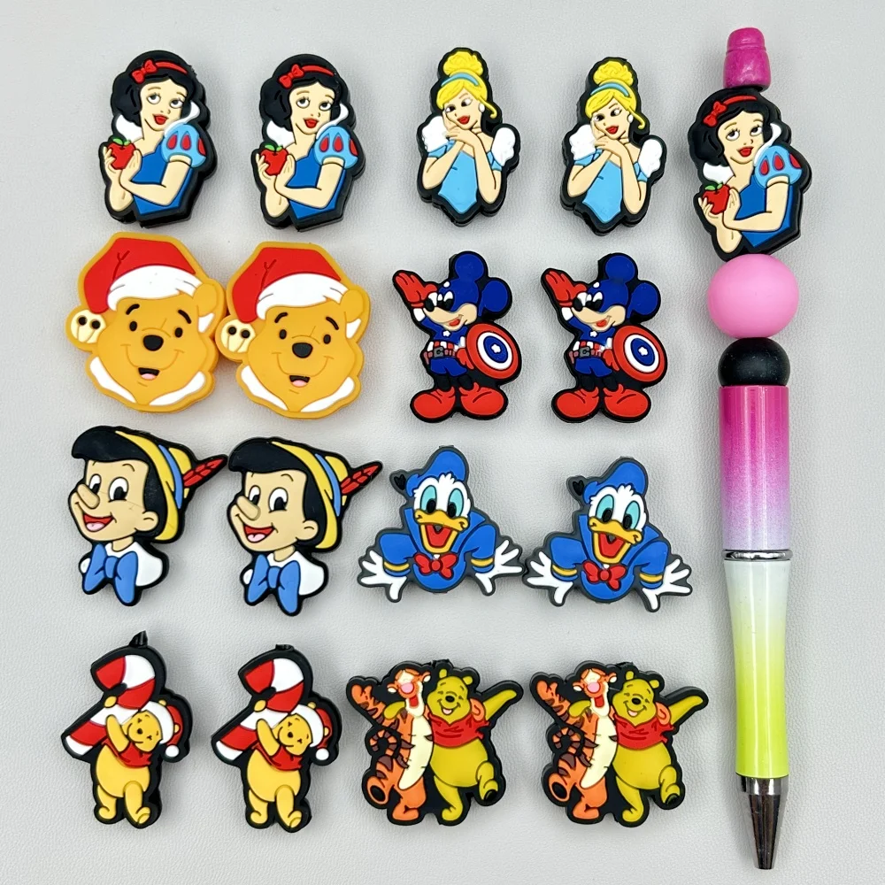 Baby Food Kids - 10PC DIY Cartoon Mini Silicone Beads