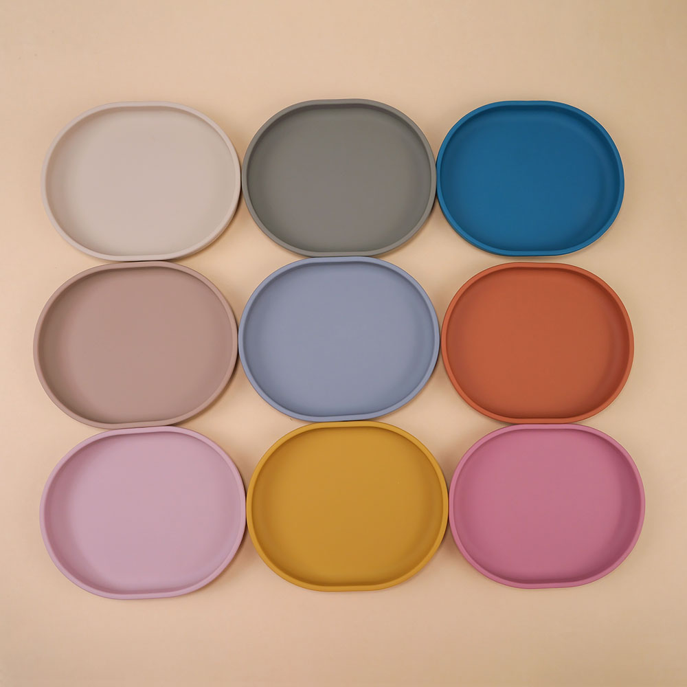 Plate Suction Toddler - Baby Safe Silicone Dining Plate Suction