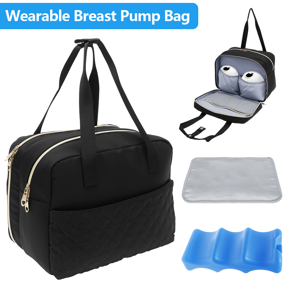 Baby Food Warmer Portable - Wearable Breast Pump Bag with Cooler