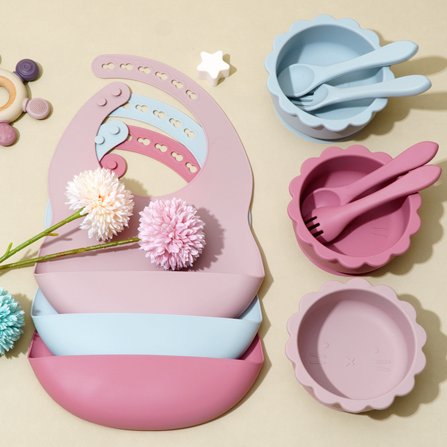 4PCS Baby Silicone Tableware S - Baby Food Kit review and price