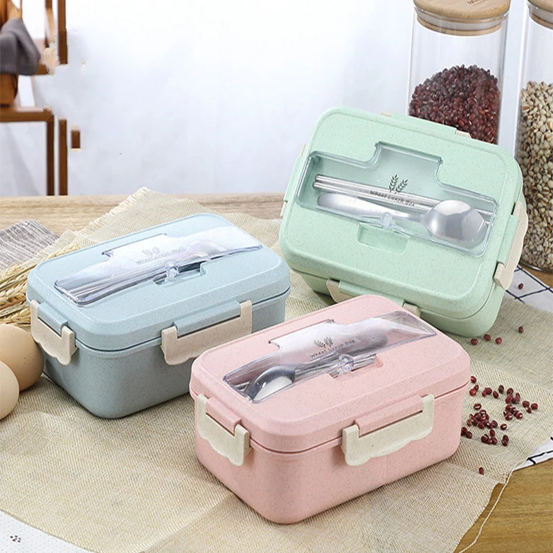 Microwave Lunch Box Wheat Stra - Baby Food Bag review and price