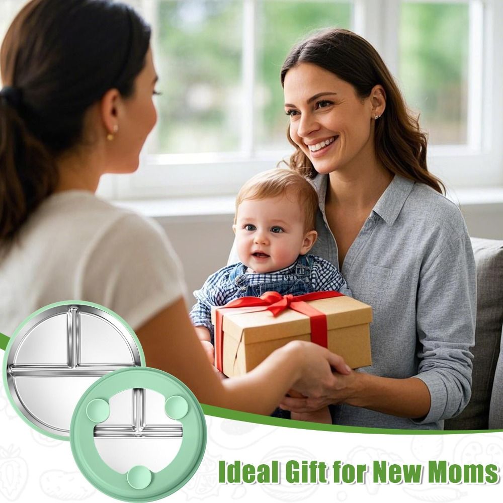 New Stainless Steel Plate with - Plate Suction Toddler review and price