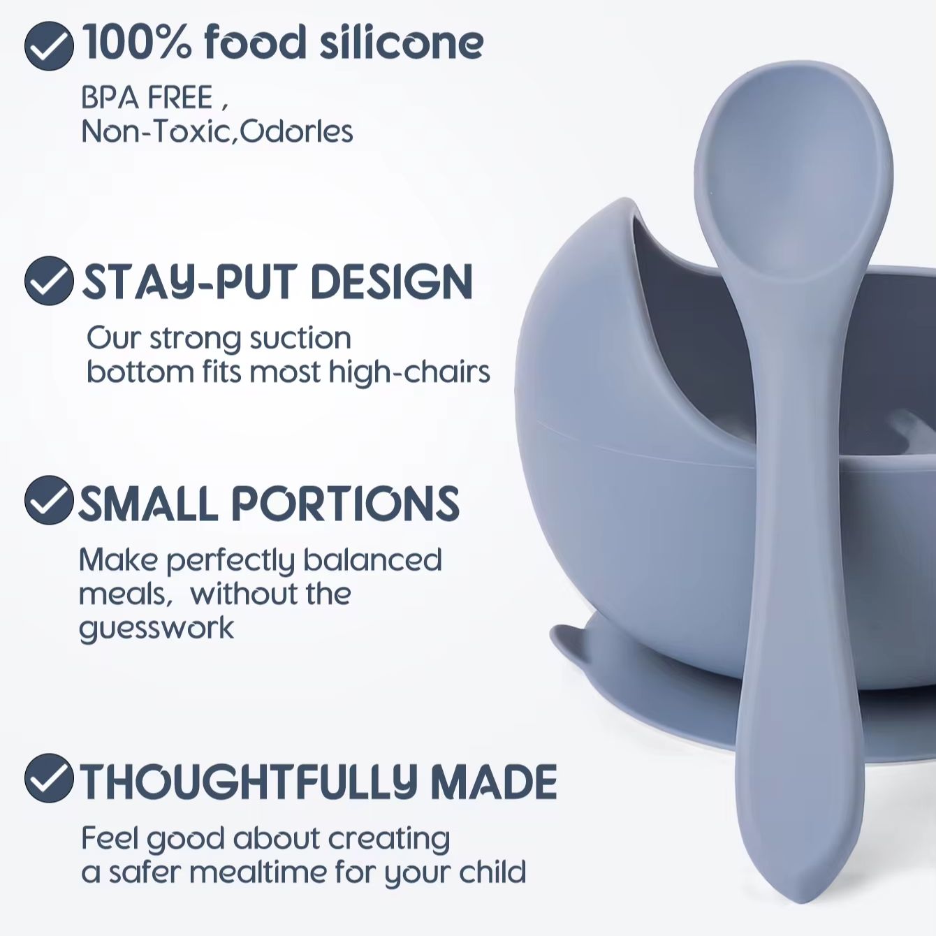 2PC Silicone Sucker Bowl Feedi - Baby Food Kit review and price