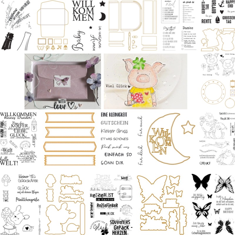 Baby Suitcase Stamps And Dies  - Baby Food Bag review and price