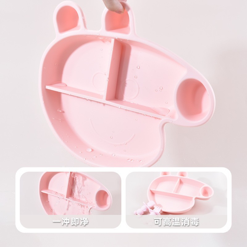 BPA freeCartoon Silicone Divid - Plate Suction Toddler review and price