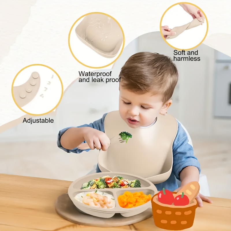 8-Piece Silicone Baby Feeding  - Plate Suction Toddler review and price