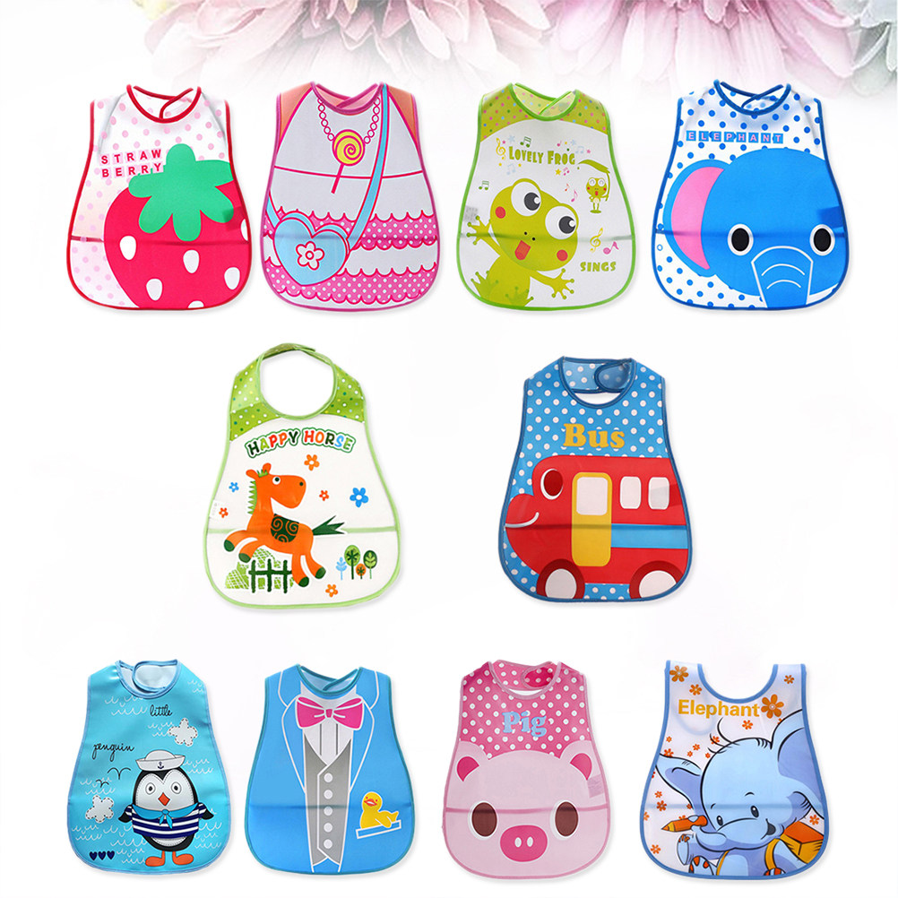 10 Pcs Baby Drool Bibs Food Fe - Baby Food Eat review and price