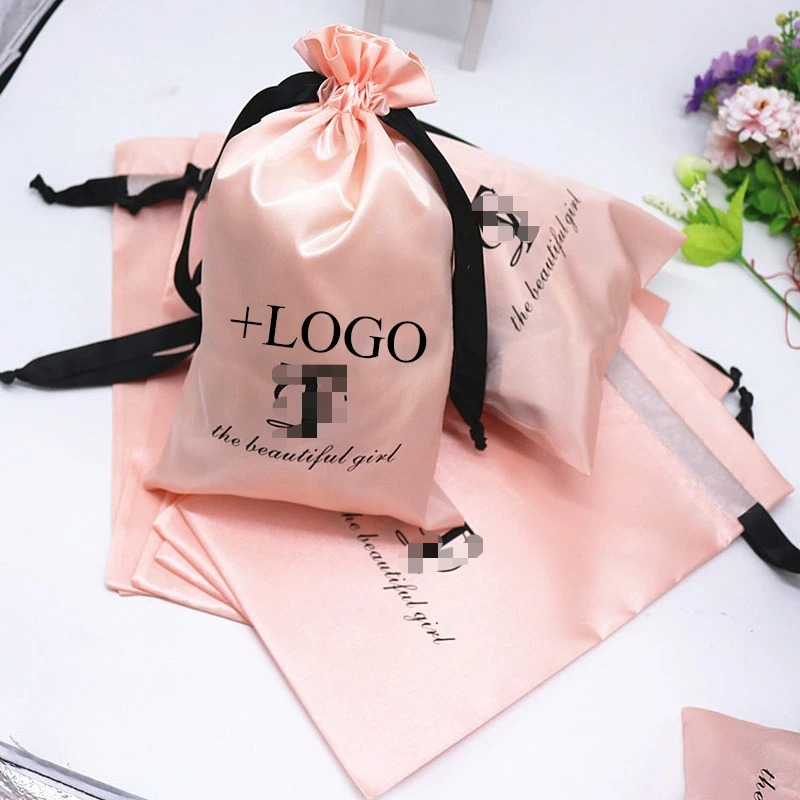 20PCS Baby Pink Silk Satin Pou - Baby Food Bag review and price