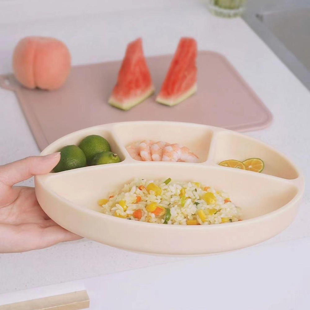 Non-Slip Silicone Divided Plat - Plate Suction Toddler review and price