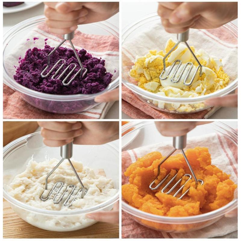 1Pc Stainless Steel Potato Mas - Baby Food Masher review and price